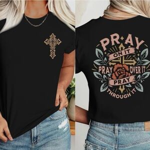Geometric Christian Cross Shirt Love God Faith Jesus Easter Gift Easter Love Y2K